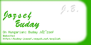 jozsef buday business card